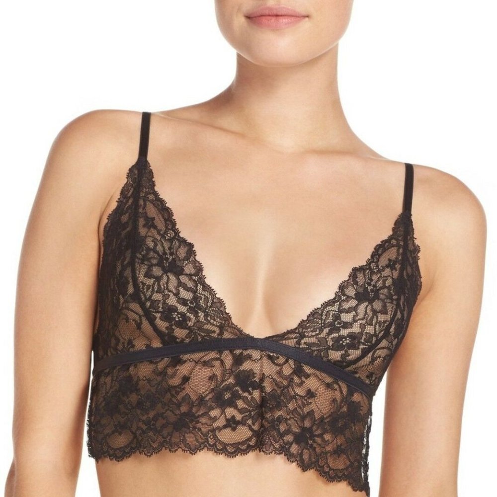 🖤 NWT Natori Belle du Jour lace Bralette TOP M